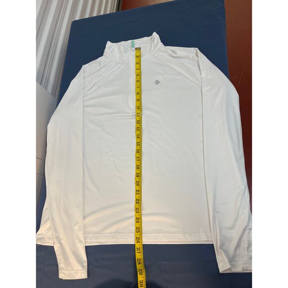 Ocean Coast White Quarter Zip XL‎ Thin Great for Layering Pre-owned - Picture 5 of 7